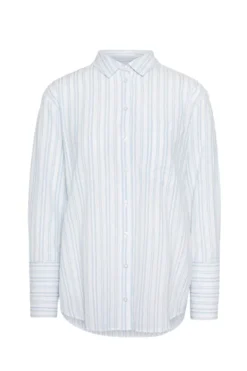 Bibi Crepe Shirt Light Blue
