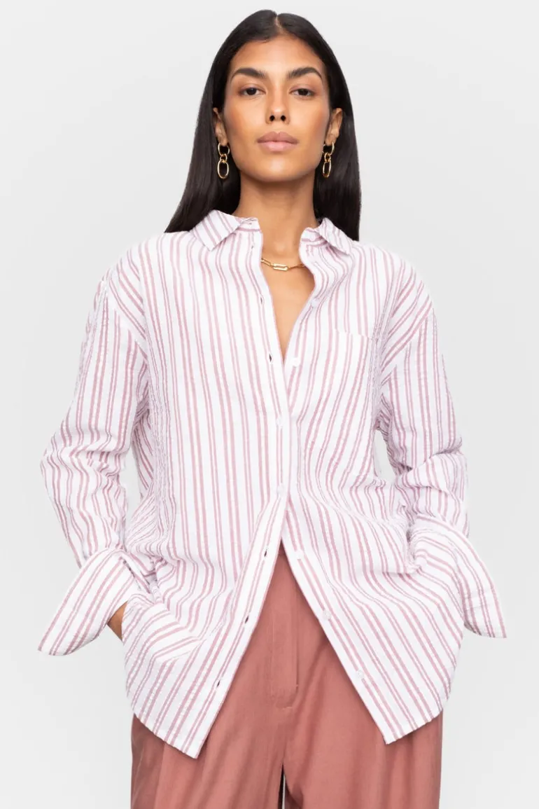 Bibi Crepe Shirt Terracotta