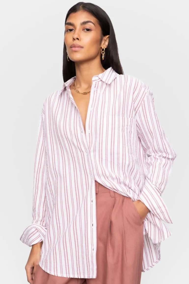 Bibi Crepe Shirt Terracotta