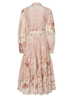 Billa Ls Long Dress Chintz Rose Billa Aop
