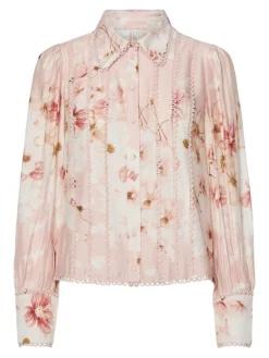 Billa Ls Shirt Chintz Rose Billa Aop
