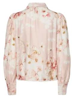 Billa Ls Shirt Chintz Rose Billa Aop
