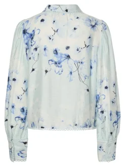Billa Ls Shirt Halogen Blue Billa Aop