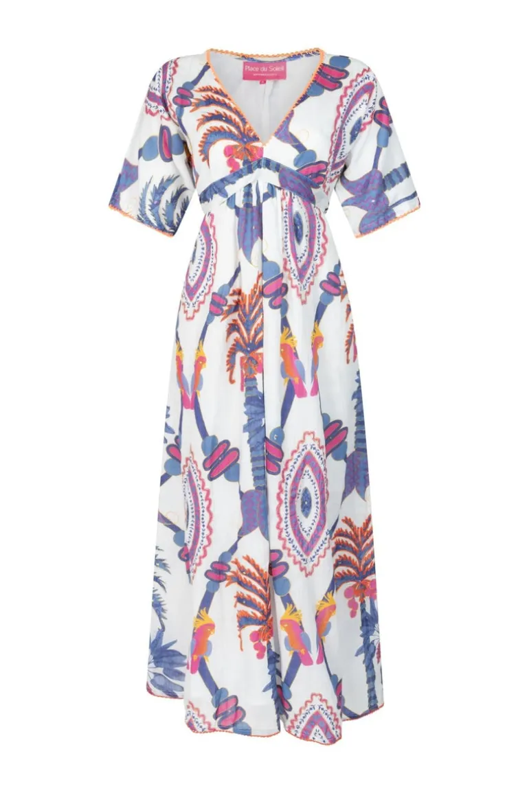 Blue Bird Long Dress Rosa