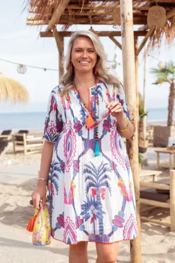 Blue Birds Short Dress