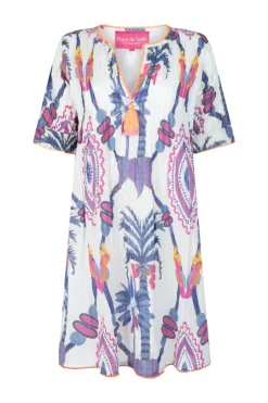 Blue Birds Short Dress