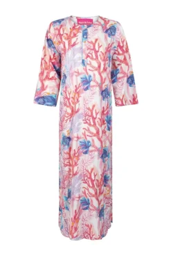 Blue Fish Coral Dress