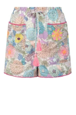Blue Shorts Green Rosa