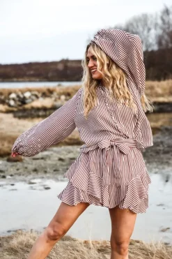 Breezy Blouse Rusty Stripe