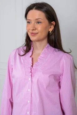 Brielle Stripe Shirt Light Pink