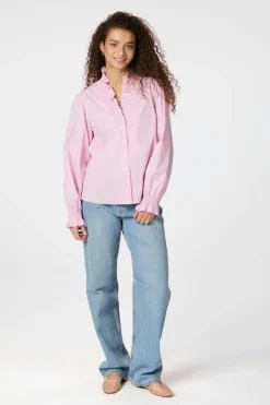 Brielle Stripe Shirt Light Pink
