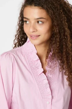 Brielle Stripe Shirt Light Pink