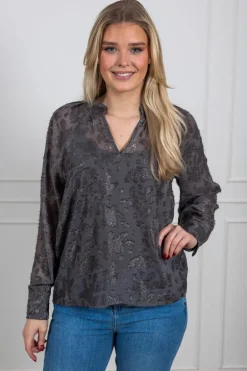 Carisa Blouse Iron Gate
