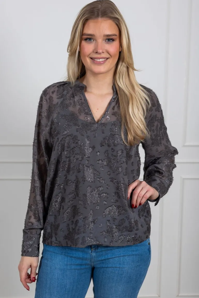Carisa Blouse Iron Gate