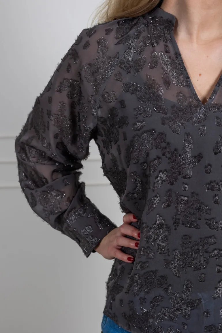 Carisa Blouse Iron Gate