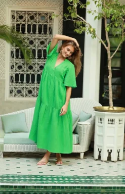 Casablanca Dress Goddess Green