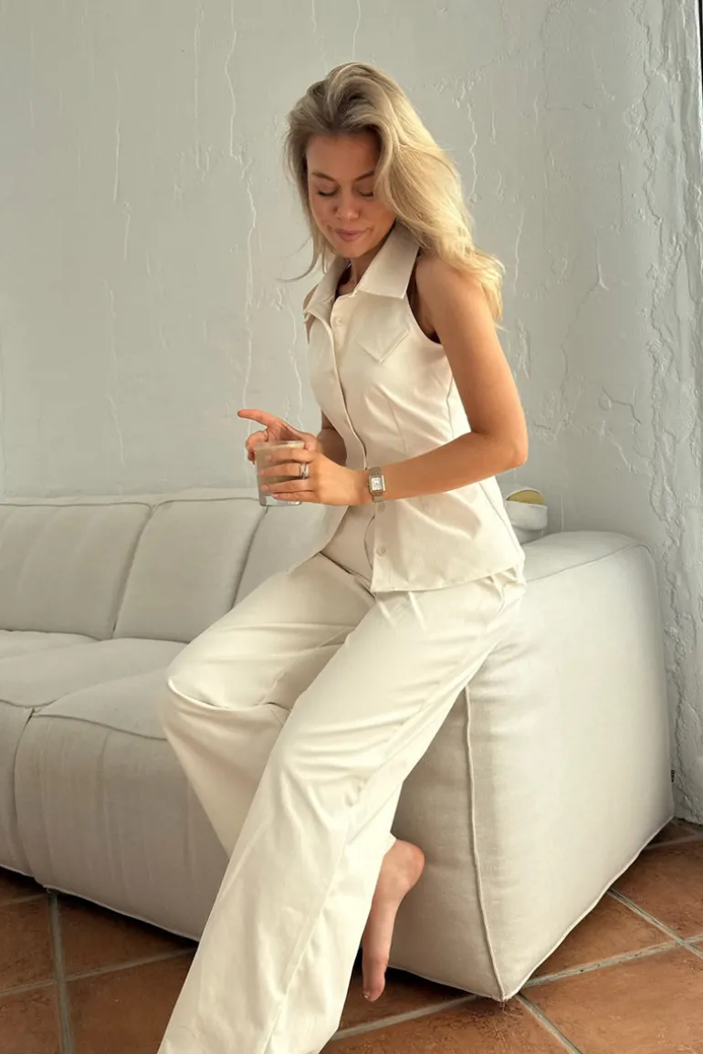 Celina Pants White