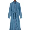 Chambray Shirt Dress Light Indigo