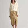 Chino Slit Skirt Dark Khaki