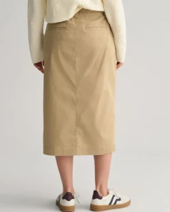 Chino Slit Skirt Dark Khaki