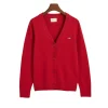 Classic Cotton Cardigan Ruby Red