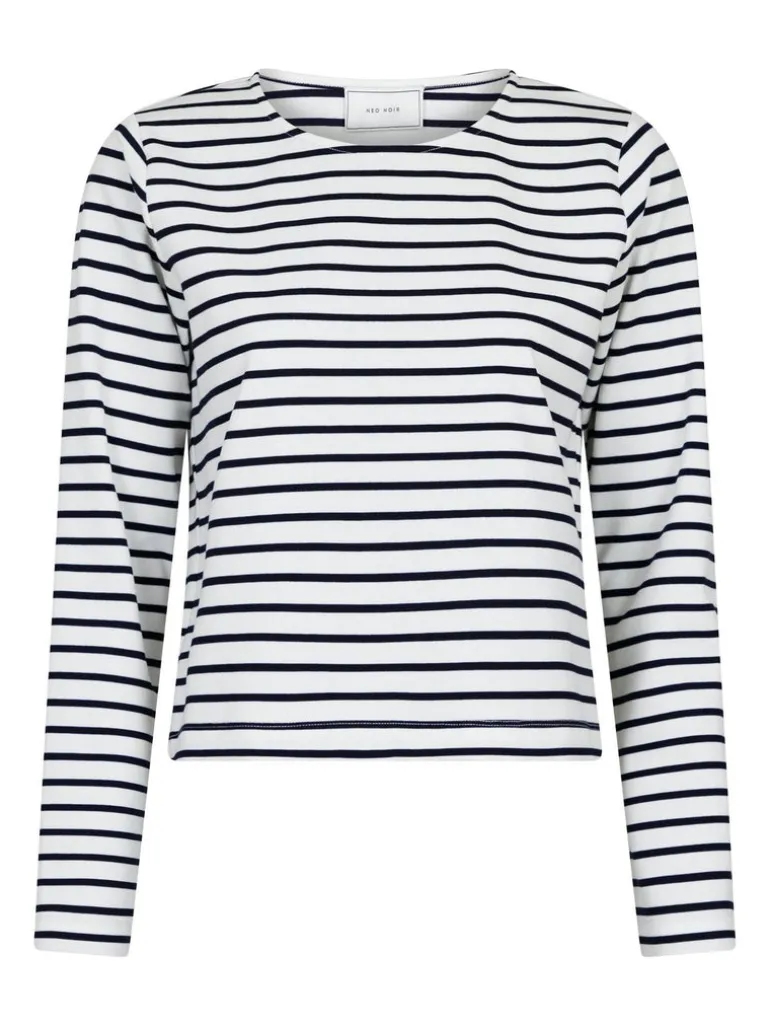 Claudio Stripe Blouse Navy