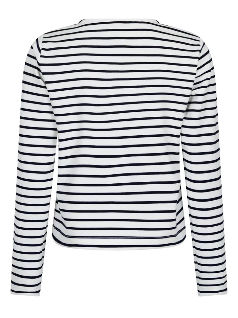 Claudio Stripe Blouse Navy