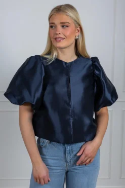 Cleo Blouse Dark Blue
