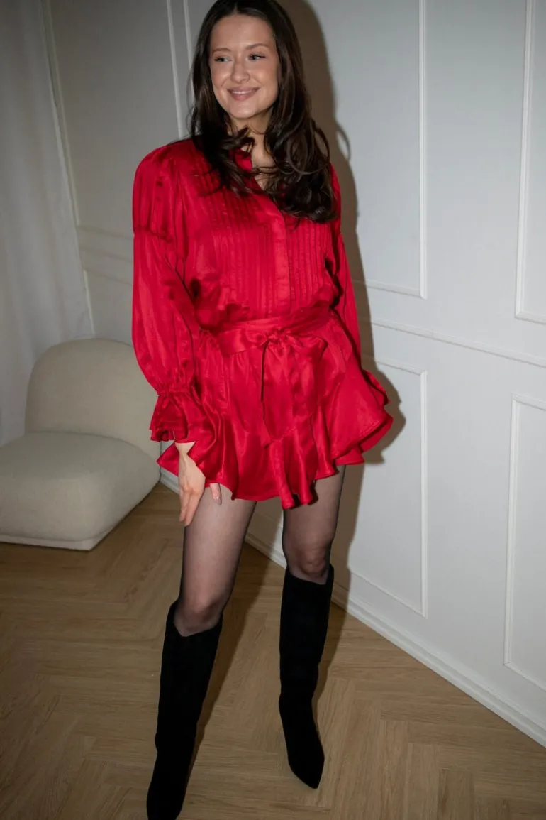 Coco Party Skirt Shorts Red