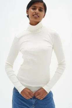Dagnaiw Rollneck Ls Whisper White