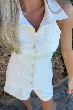 Daisy Top White