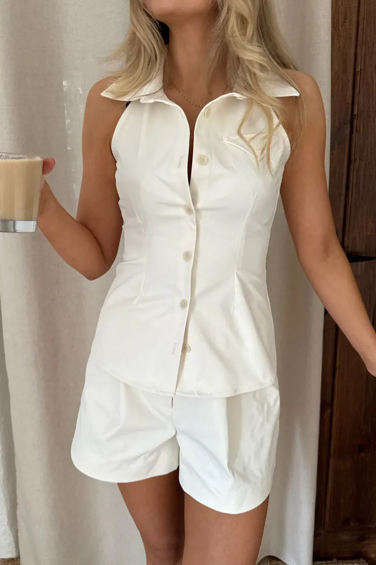 Daisy Top White