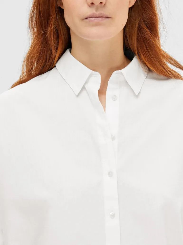 Dina-Sanni Ls Shirt Bright White