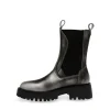 Disclose Ankle Boots Pewter Distressed Leather