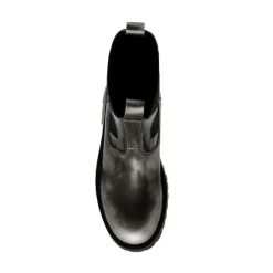 Disclose Ankle Boots Pewter Distressed Leather