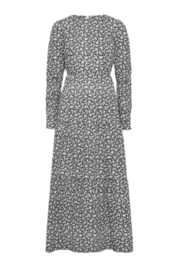 Dora Dress Navy Rosehip Print