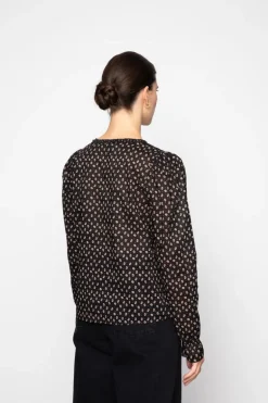 Dune Blouse Taupe Flower Print