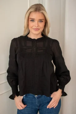 Ebba S Voile Blouse Black