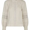 Ebba S Voile Blouse Ivory
