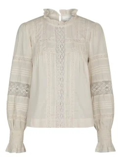 Ebba S Voile Blouse Ivory