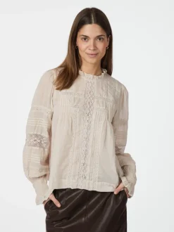 Ebba S Voile Blouse Ivory