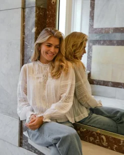 Ebba S Voile Blouse White