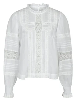 Ebba S Voile Blouse White