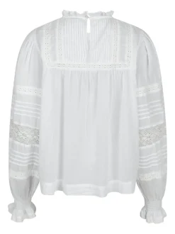 Ebba S Voile Blouse White