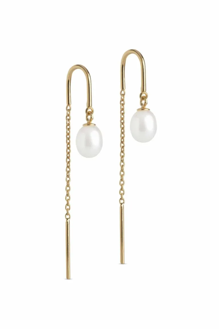 Eleanor Pearl Earrings Pearl
