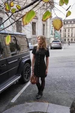 Elise Knit Dress Black
