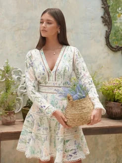 Ellie Mini Dress Forest Floral