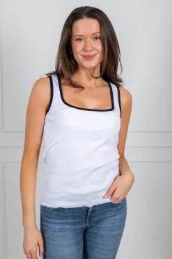 Ellie Singlet White