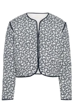 Elvera Jacket Navy Rosehip Print