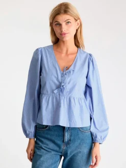 Esmée Stripe Blouse Blue